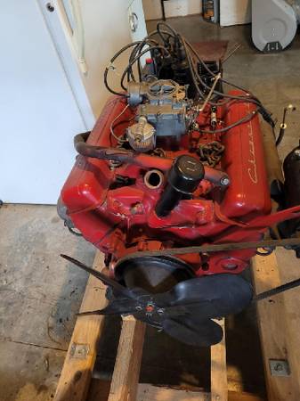 Two 1956 chevy 265ci V8 motors