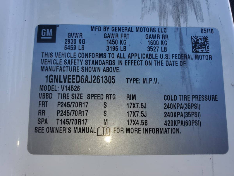 2010 Chevy Traverse project or?