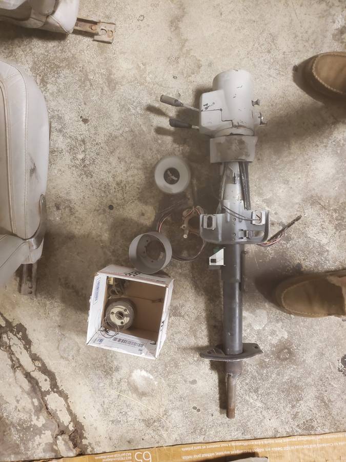 1977 Chevy Corvette gray tilt steering column