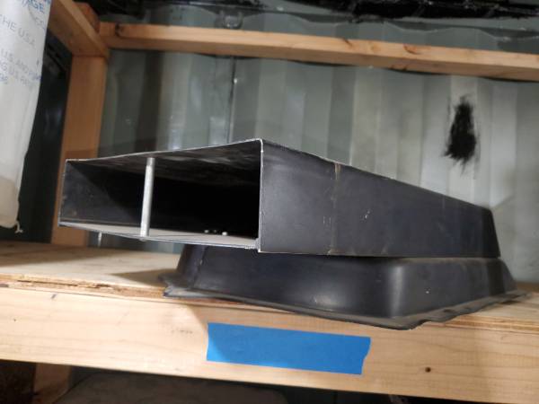 Old School Drag car snorkel hood scoop