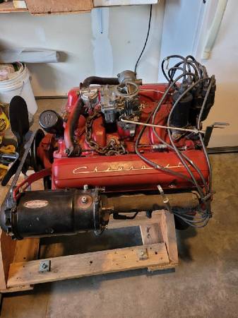 Two 1956 chevy 265ci V8 motors