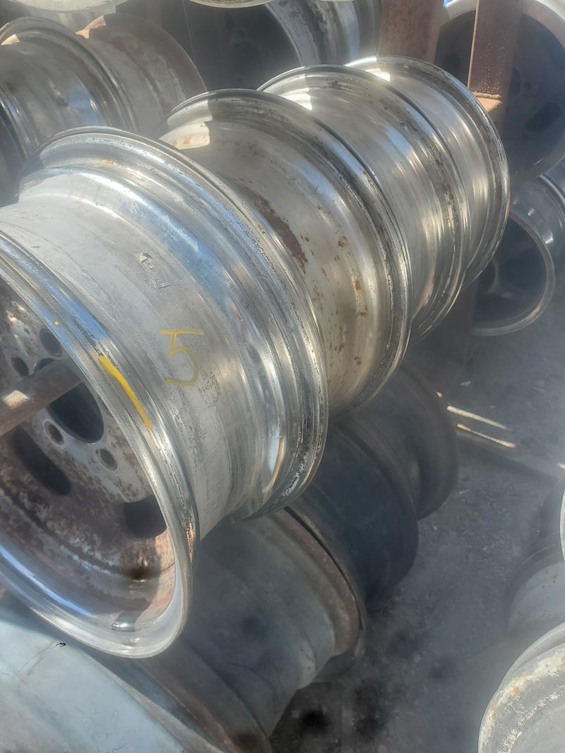 14x6  5 Slot Chrome Steel Wheels