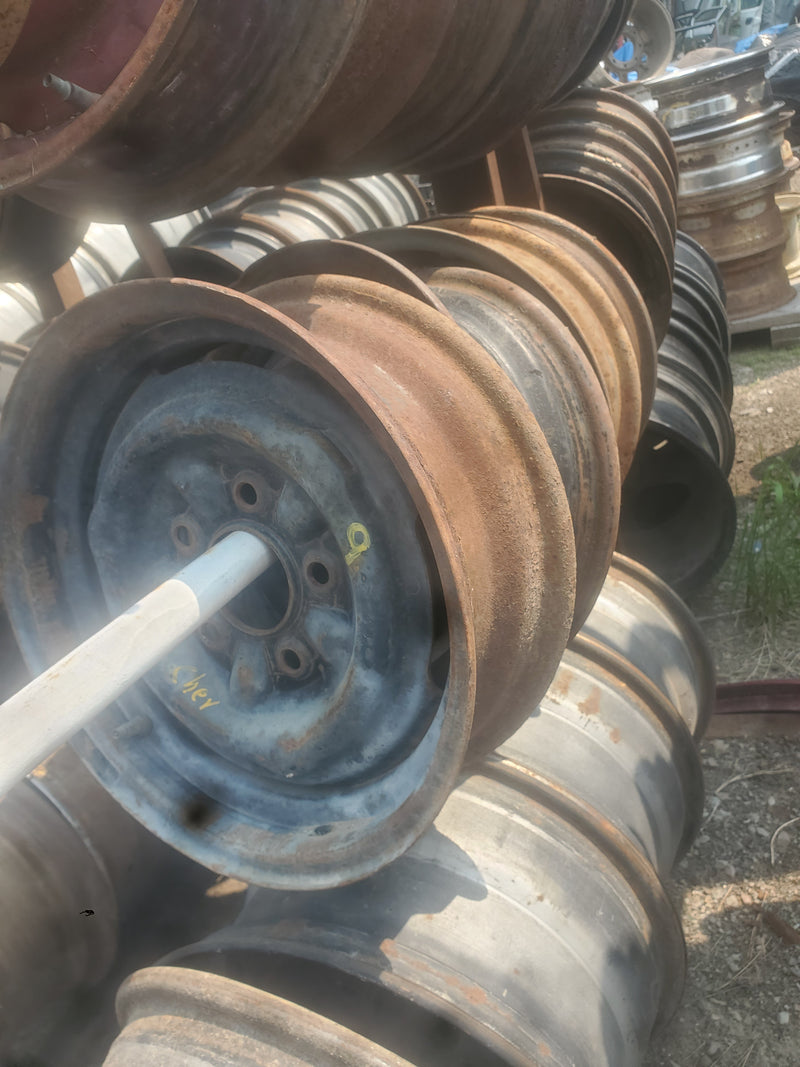 1966  14x5 Chevy Factory Steel Wheels