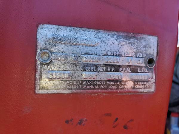 1964 F750 COE dumptruck