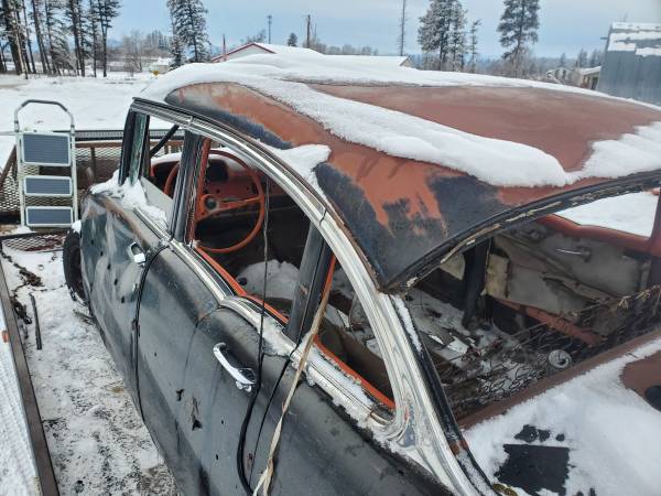 1957 chevy 4 door sedan rolling shell