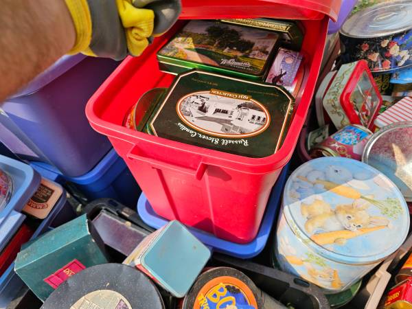 Massive collection of collector tins