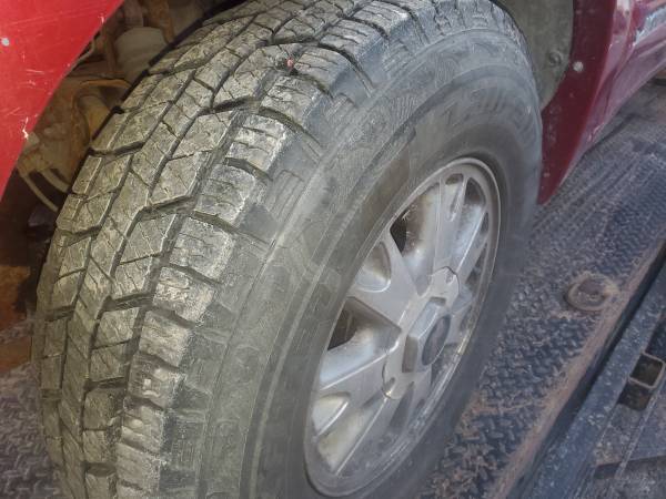 4 235/75r15 mud and snow tires/wheels s10 blazer