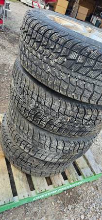4 - 225/55r17 studded snow tires