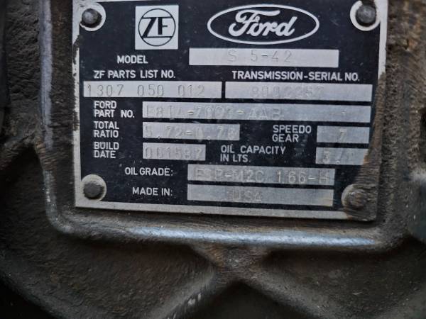 1990s Ford ZF-5 manual transmission