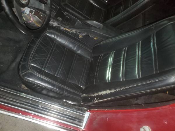 1970 to 1975 Chevy Corvette bucket seats