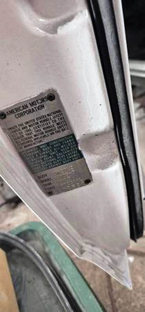 1969 AMC SC/rambler- Package