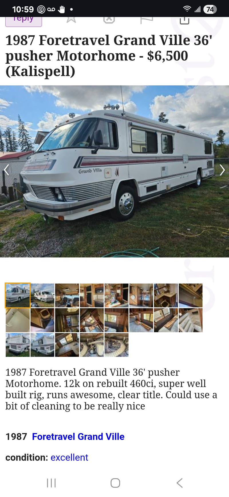 1987 Motorhome
