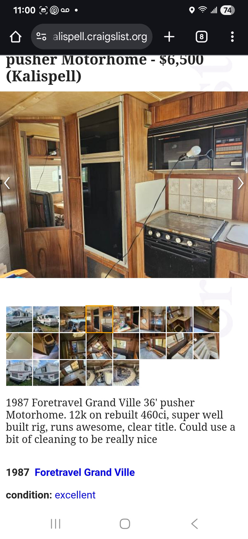 1987 Motorhome