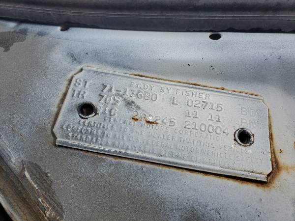 1971 Chevy El Camino project or