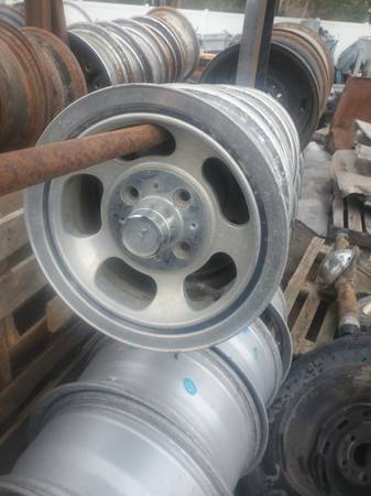 1974 to 78 Ford Mustang II factory aluminum wheels (complete set of 4).