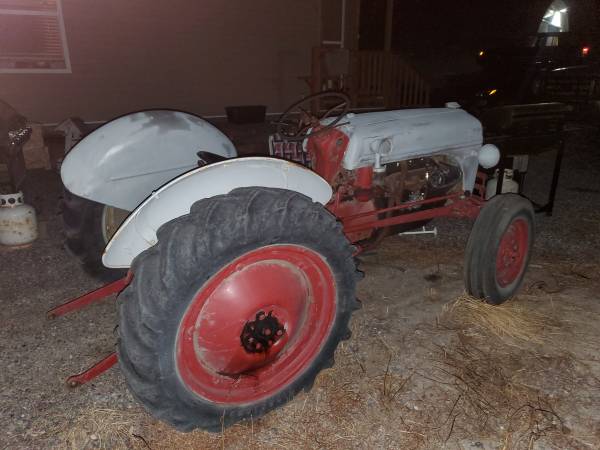 1952 Ford 9n tractor with JD mower attachment